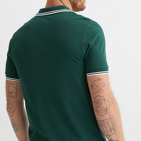 Fred Perry Logo Polo Shirt (Bottle Green) - Picture 4 of 6
